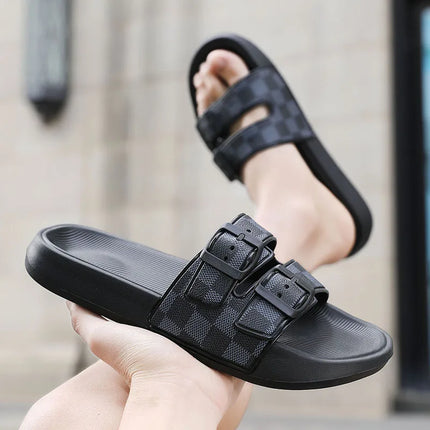 Onege Men's Summer Slippers Wear Resistant Comfort Footwear