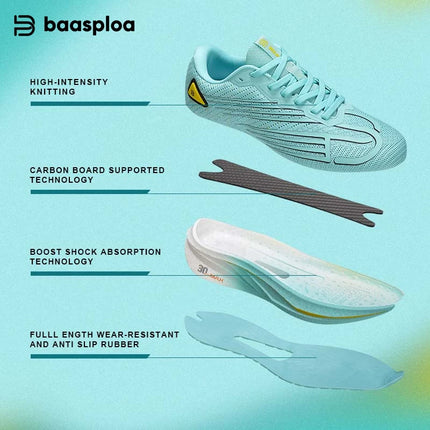 Baasploa Women Running Shoes Carbon Plate Non Slip Outdoor by zapcart
