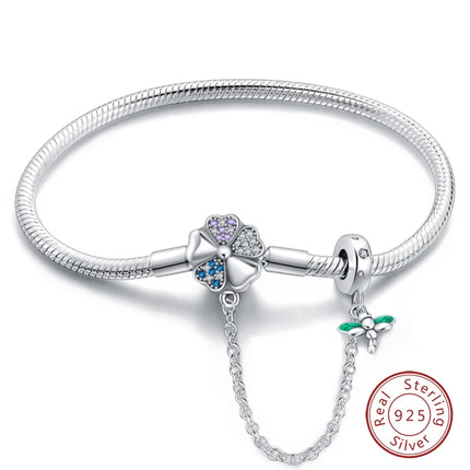 IQMAC Original Sterling Silver 925 Charm Bracelet For Women by zapcart