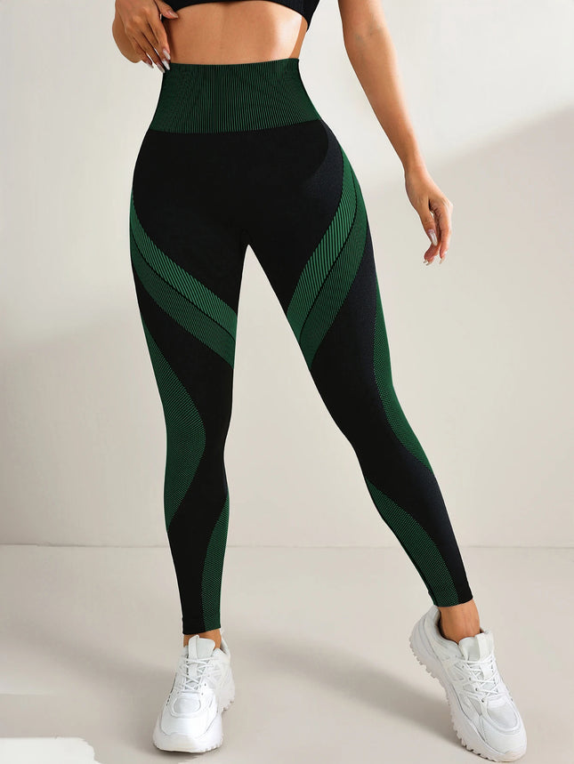 Womens Seamless Yoga Leggings High Waist Tummy Control by zapcart