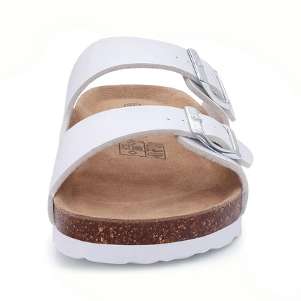 Crestar Women's Leather Sandals Cork Footbed Comfort by zapcart