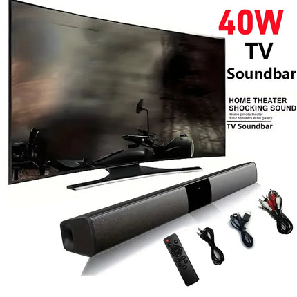 Honoursacy BS28B Bluetooth Soundbar 40W Immersive TV Theater by zapcart