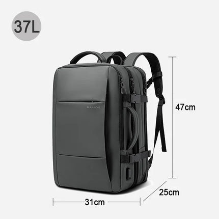 Bange Expandable Men's Waterproof 17.3in Laptop Backpack by zapcart