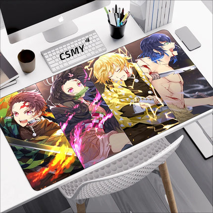 Demon Slayer Gaming Mouse Pad CSMY Non Slip Desk Mat by zapcart