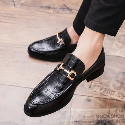 Maogu Mens Formal Leather Dress Shoes Breathable Plus Size by zapcart
