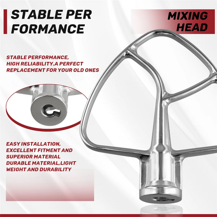 KitchenAid Stainless Flat Beater For 4.5 To 5 Qt Home Bakers
