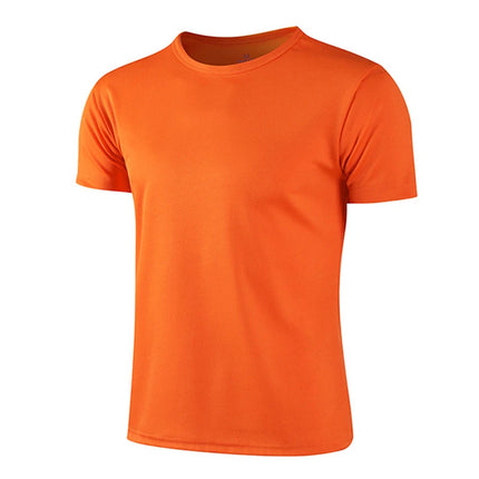 Men's Summer T Shirt White Quick Dry Breathable Gym Tee by zapcart