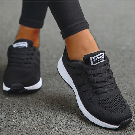 Vulcanize Women Sneakers Casual Gym Shoes Breathable White by zapcart