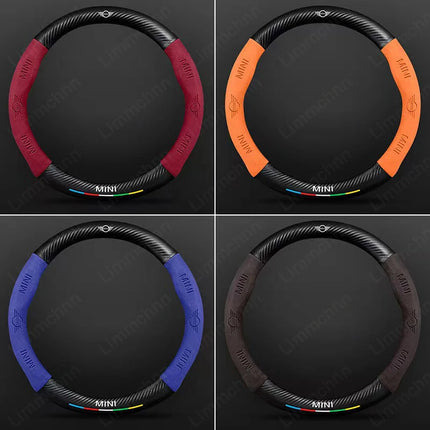 Mini Steering Wheel Cover Embossed Logo For Cooper JCW Fans by zapcart