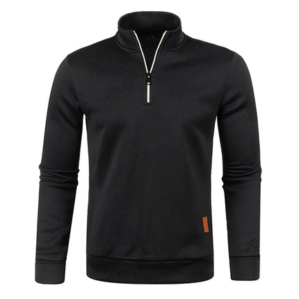 WHWRCN Men Half Zip Turtleneck Pullover Warm Sweatshirt by zapcart