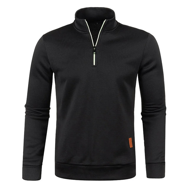 WHWRCN Men Half Zip Turtleneck Pullover Warm Sweatshirt by zapcart