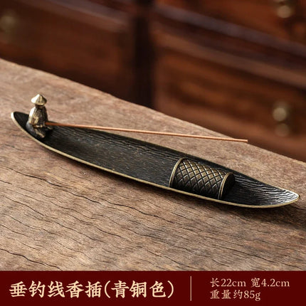 Choice Japanese Style Incense Holder Boat For Men Calming by zapcart