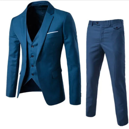 Naupang Four Seasons Mens Three Piece Suit With Waistcoat by zapcart