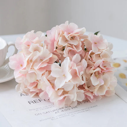 SMR Silk Hydrangea Artificial Flowers Vase For Home Decor by zapcart