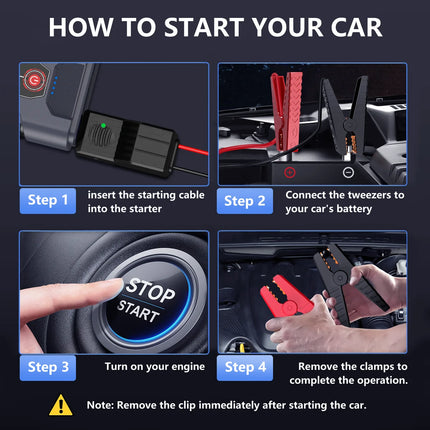 Biuble 12V Car Jump Starter Drivers Fast Emergency Power by zapcart