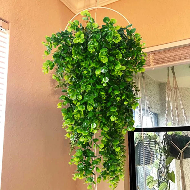 SmrCN Artificial Hanging Eucalyptus Wedding UV Resistant by zapcart