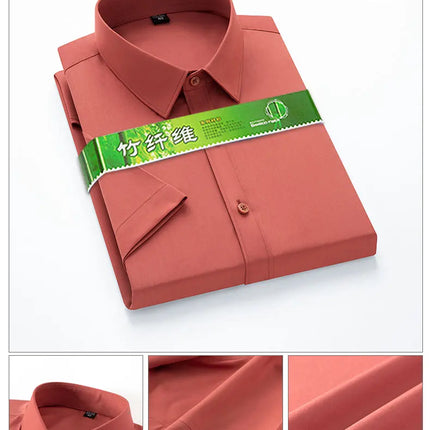Bamboo Fiber Stretch Men Shirt CN Zhejiang Anti Wrinkle by zapcart