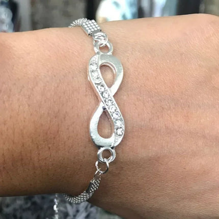 Delysia King Unisex Crystal Inlay Bracelet Simple Gift by zapcart
