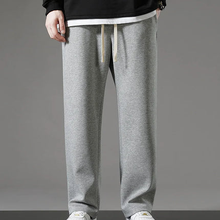 Anbican Mens Sweatpants Korean Fashion Drawstring Wide Leg by zapcart
