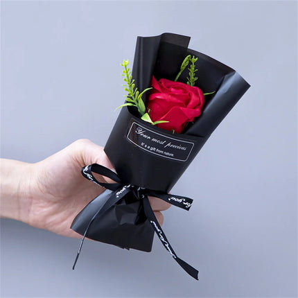 Soap Rose Bouquet Valentines Day Gift For Friends Home Decor by zapcart