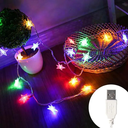 KIKIELF LED Star Fairy Lights Outdoor Garden Warm White by zapcart