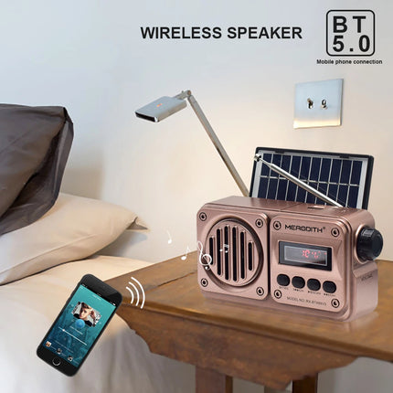 Merodith Wireless Bluetooth Speaker Solar Emergency Radio by zapcart