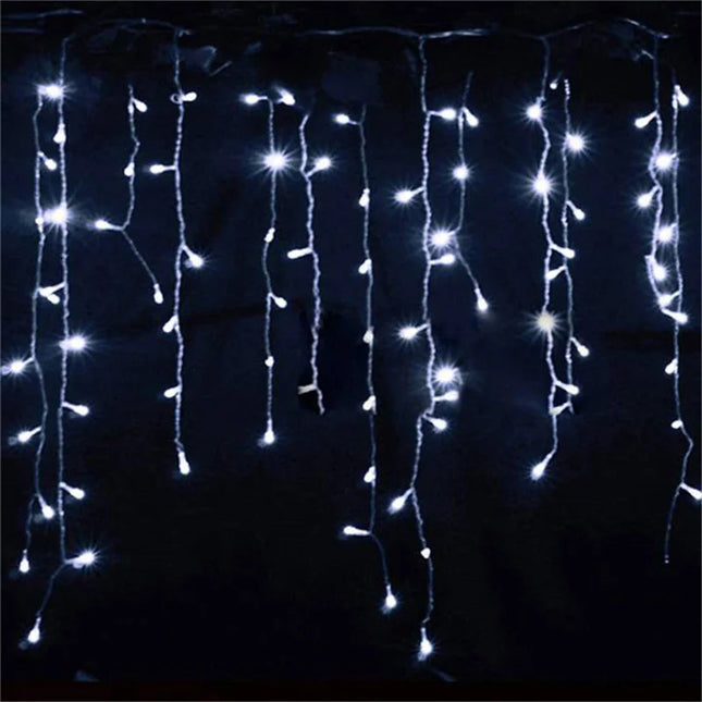 LSDM Outdoor Christmas Curtain LED Lights 5m 0.4-0.6m Home by zapcart