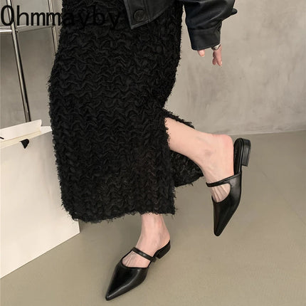 Muels Pointed Toe Women Flats Slippers All Day Comfort by zapcart