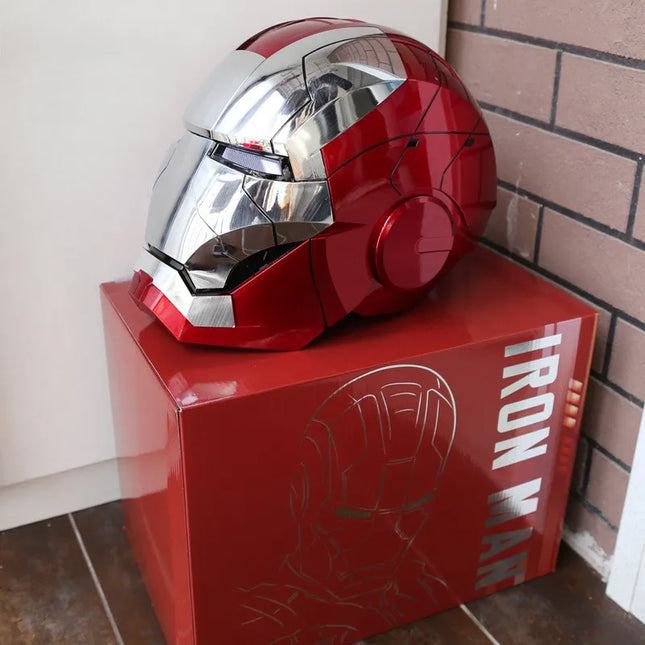 Iron Man Mk5 Helmet AutoKing Voice Control Light Eyes Adult by zapcart