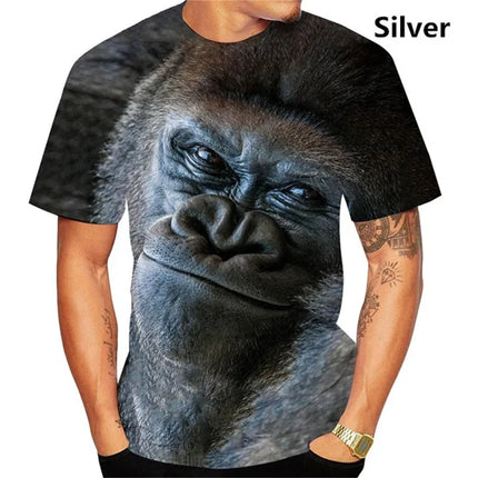 CN Funny Kiss Monkey Lip Graphic 3D T Shirt For Men by zapcart