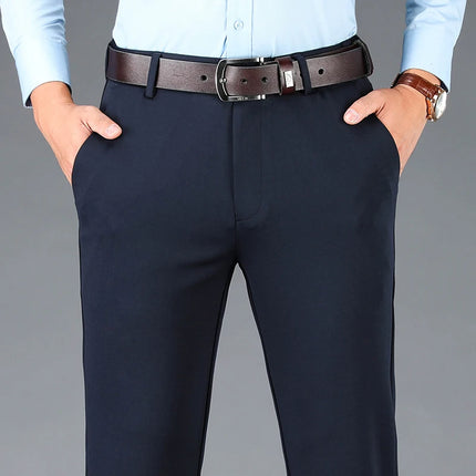 ENWEIGECN Men's Stretch Casual Business Suit Pants Big Size by zapcart