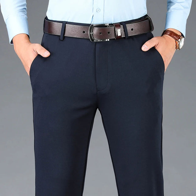 ENWEIGECN Men's Stretch Casual Business Suit Pants Big Size by zapcart