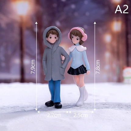 Hign-concerned Miniature Couple Figurines Wedding Gift by zapcart