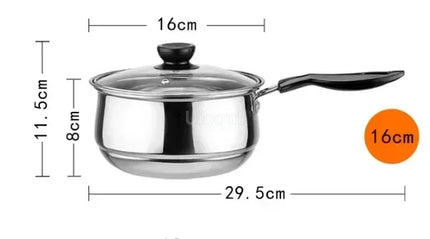 Uibqut Stainless Steel Double Bottom Soup Pot Home Cooks by zapcart