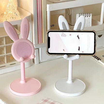 VIKEFON Cute Bunny Phone Stand Adjustable for All Devices by zapcart