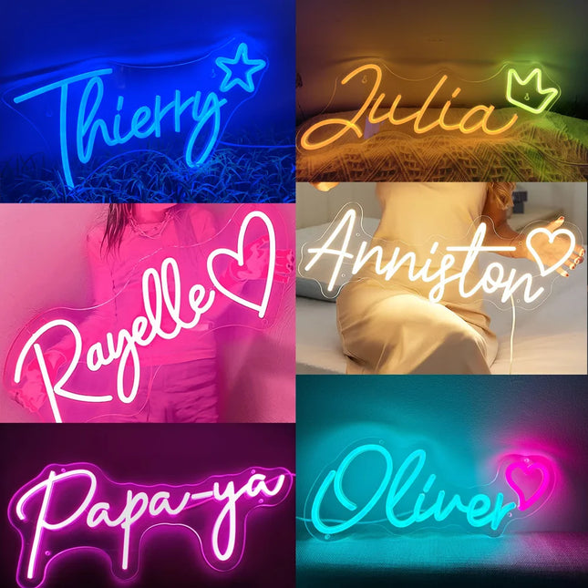 Custom Name Neon Sign Teens Gift Ineonlife USB Dimmable by zapcart