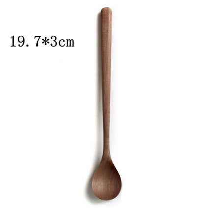 LINSBAYWUC Black Walnut Wooden Spoon Japan Style Heatproof by zapcart