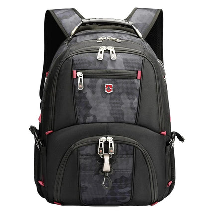 Waterproof Men's Laptop Backpack 17 Inch Swiss Style by zapcart