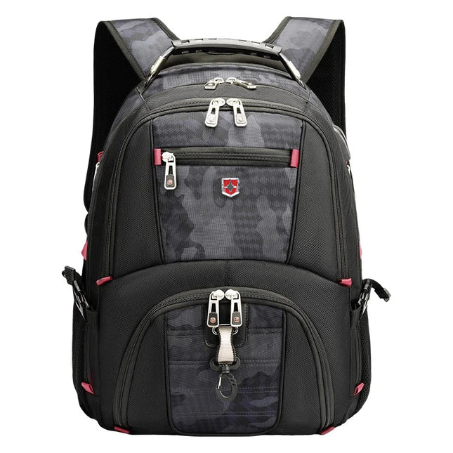 Waterproof Men's Laptop Backpack 17 Inch Swiss Style by zapcart