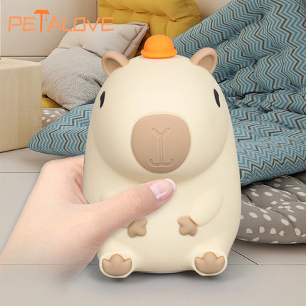 Capybapy Night Light Cute Animal Lamp For Kids Warm Light by zapcart