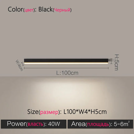 TES Long Strip Ceiling Light Office Surface Mounted LED by zapcart