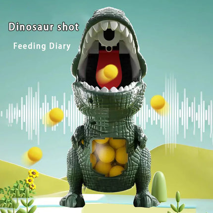 Dinosaur Shooting Tyrannosaurus Rex Ball Soft Bullet Gun Parent Child Interactive Puzzle Toy for Children by zapcart