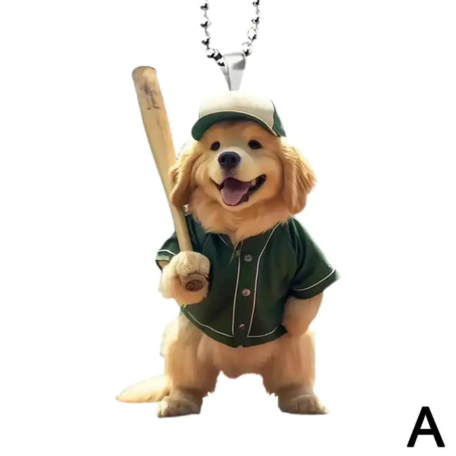 Choice 2D Acrylic Car Pendant for Drivers Dog Cat Lovers by zapcart