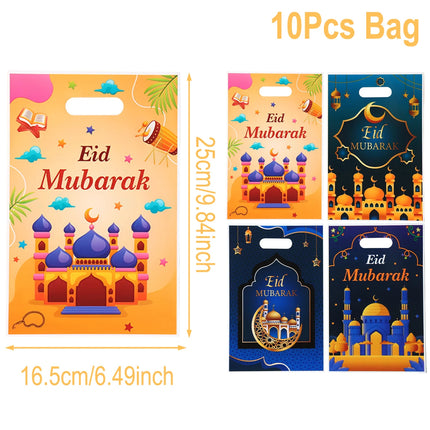 QIFUCN Eid Mubarak Gift Bags Plastic Treat Muslim Ramadan by zapcart