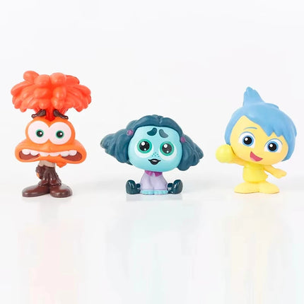 9Pcs/Set Mini Inside Out 2 Action Figure Toy Cartoon Movie Joy Anxiety Anger Sadness Disgust Fear Model Doll Figurines Kids Gift by zapcart