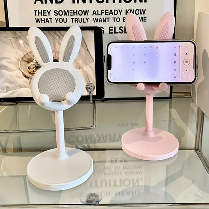VIKEFON Cute Bunny Phone Stand Adjustable for All Devices by zapcart
