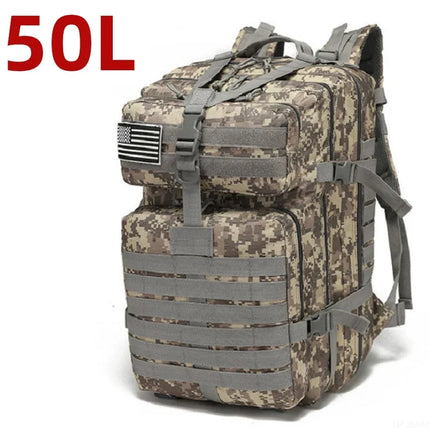 Thuram Waterproof 25L 50L Nylon Tactical Backpack Outdoors by zapcart