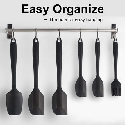 Choice Silicone Spatula Set 6 Piece Nonstick For Cooks by zapcart