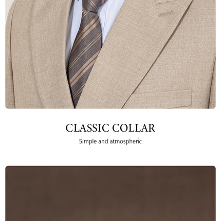 ST Cassy Elegant Slim Fit Men Suit Double Breasted 2 Piece by zapcart
