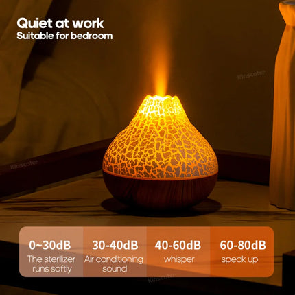 Kinscoter 300ml Volcano Humidifier Color Night Light Desk